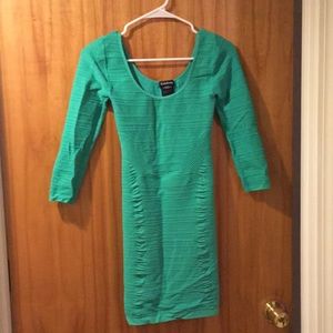 Bebe seafoam green bodycon dress